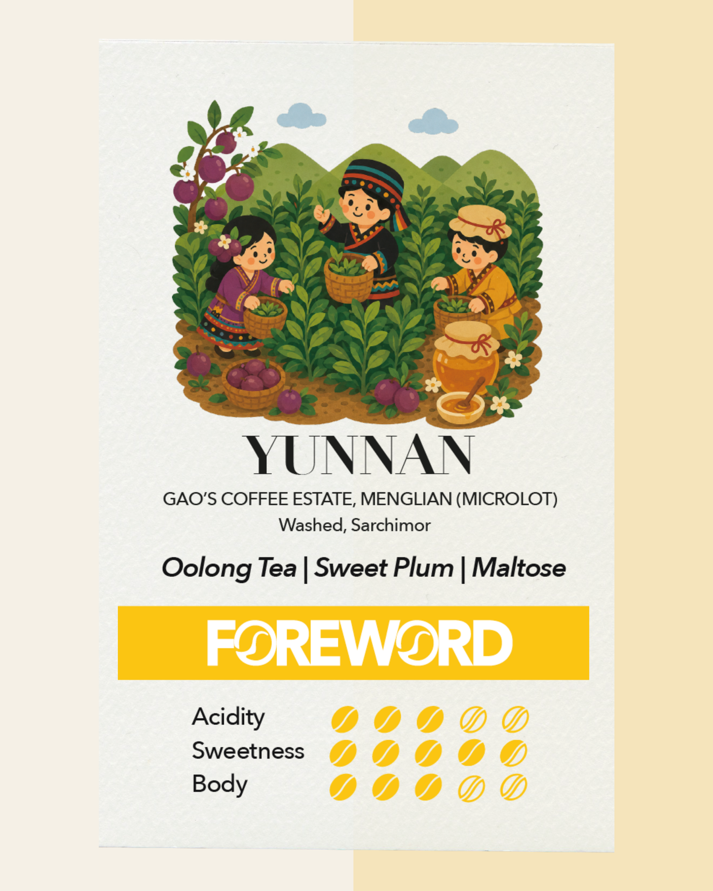 Yunnan Gao Washed Sarchimor(Micro Lot)