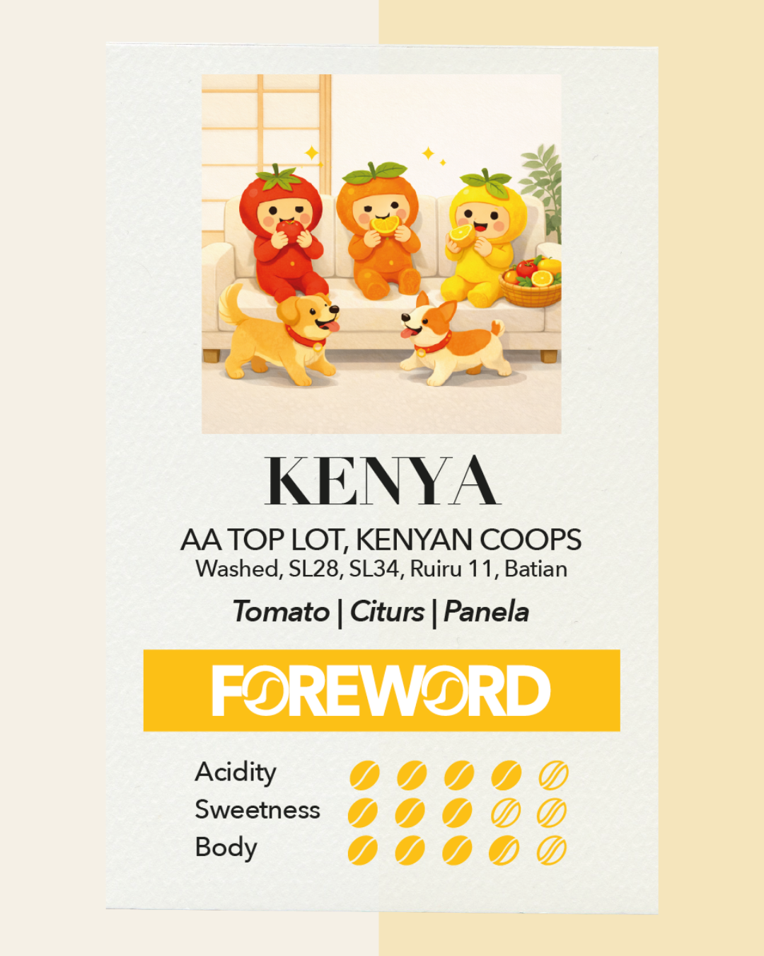 Kenya AA Top Lots Kenyan Coops – Washed