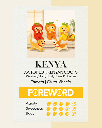 Kenya AA Top Lots Kenyan Coops – Washed