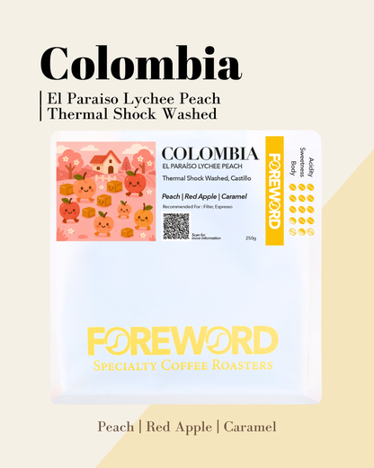 Colombia El Paraíso Lychee Peach - Thermal Shocked Washed