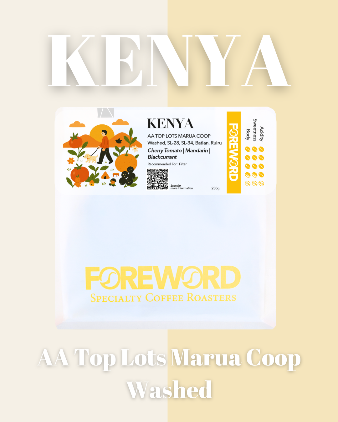 Kenya AA Top Lots Marua Coop – Washed