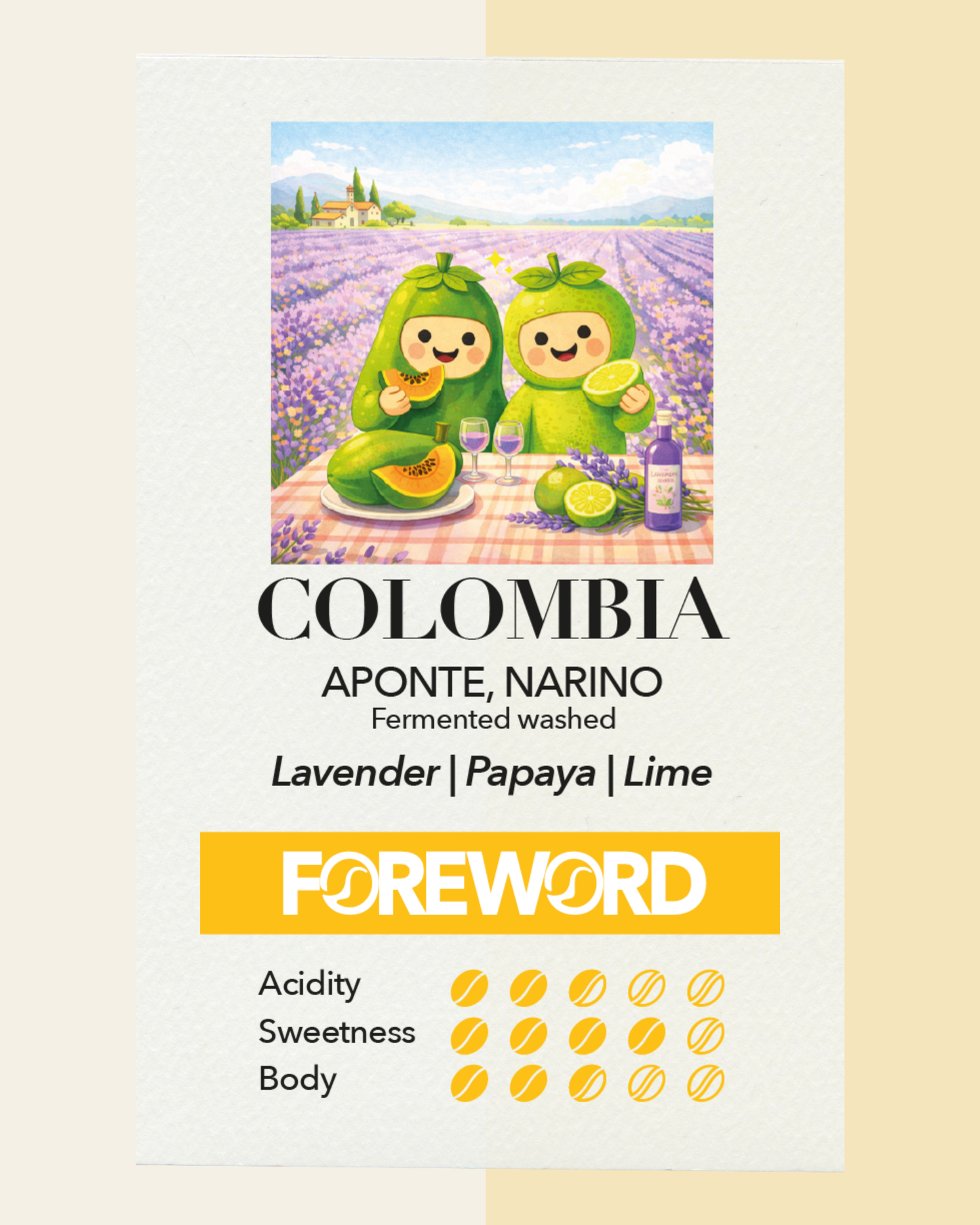 Colombia Andrés Martinez CATURRA S3 FLORAL - Fermented washed