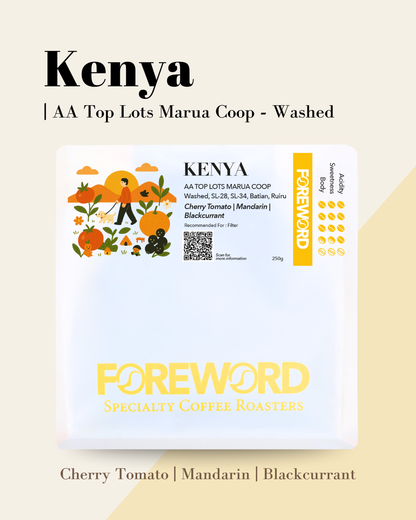 Kenya AA Top Lots Marua Coop – Washed