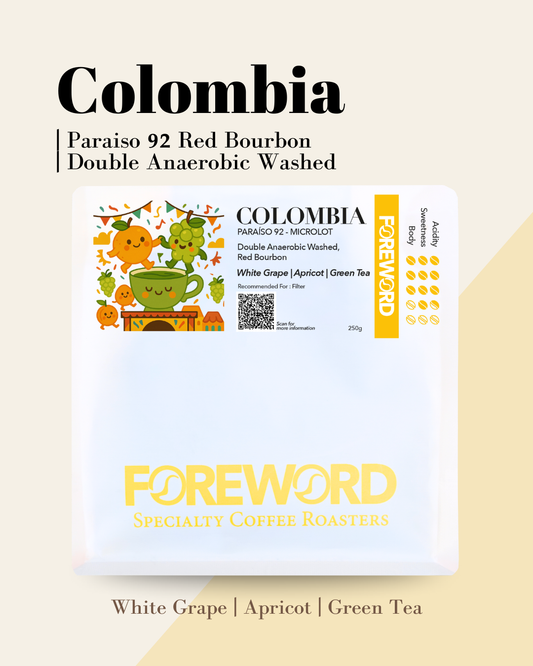 Colombia Paraíso 92 Red Bourbon - Double Anaerobic Washed